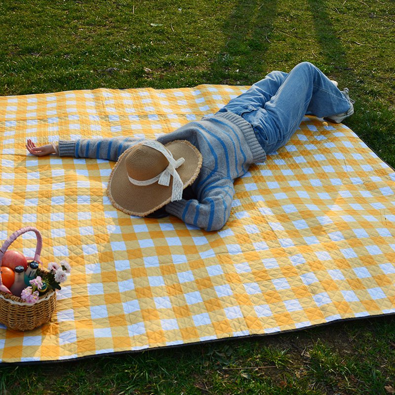 Den schutzkitz für ein picknick, dazu noch ein mobiles camper