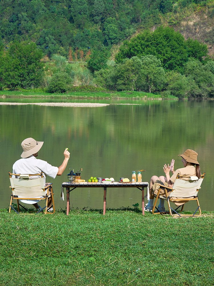 Ausflugsstühle im freien, tragbare camping-stühle, grüne angelbank