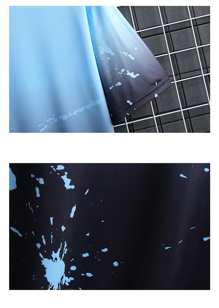 스타일리시한 남성 패션 반팔티셔츠 연출