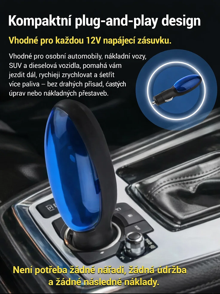Revoluční šetřič paliva do zapalovače ✅ Úsporabenzínu o 50 % ⏰ 14denní záruka vrácení peněz