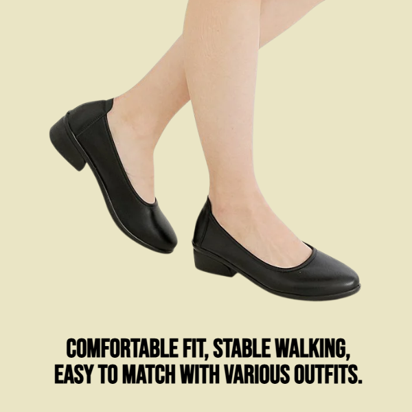 Commuting career coarse heel shallow mouth women's singles shoes