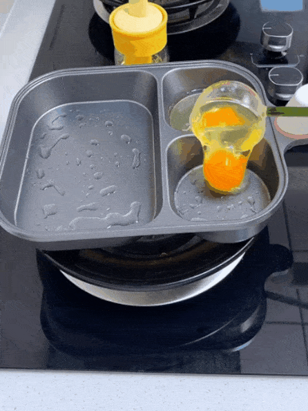 Uncoated partitioned healthy pot,Hand-forged nutritious non-stick pot