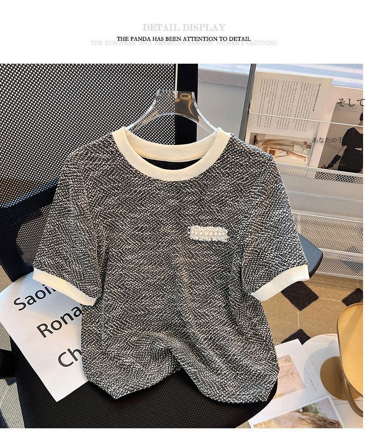 アイスシルク素材で涼しい夏用トップス