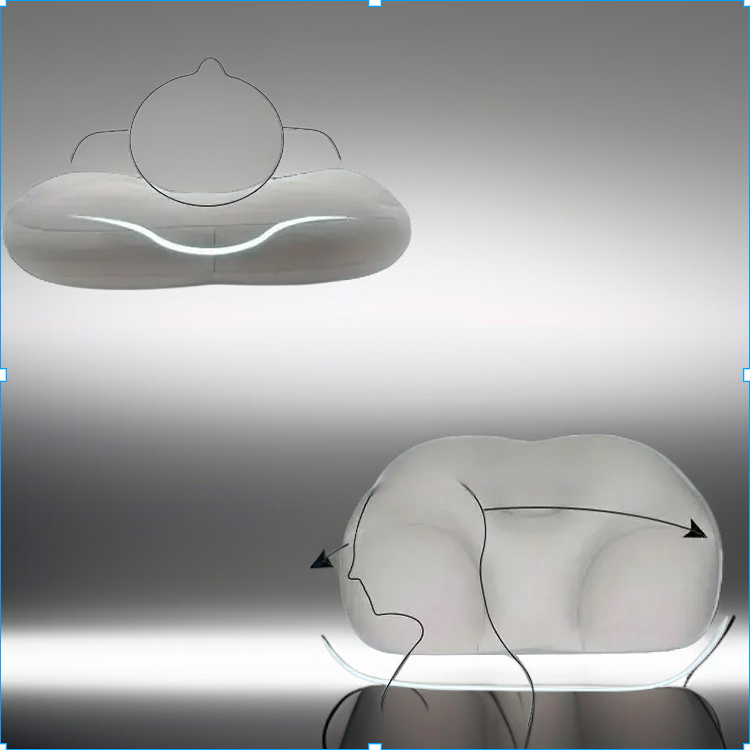 등과 목 보호 수면 베개