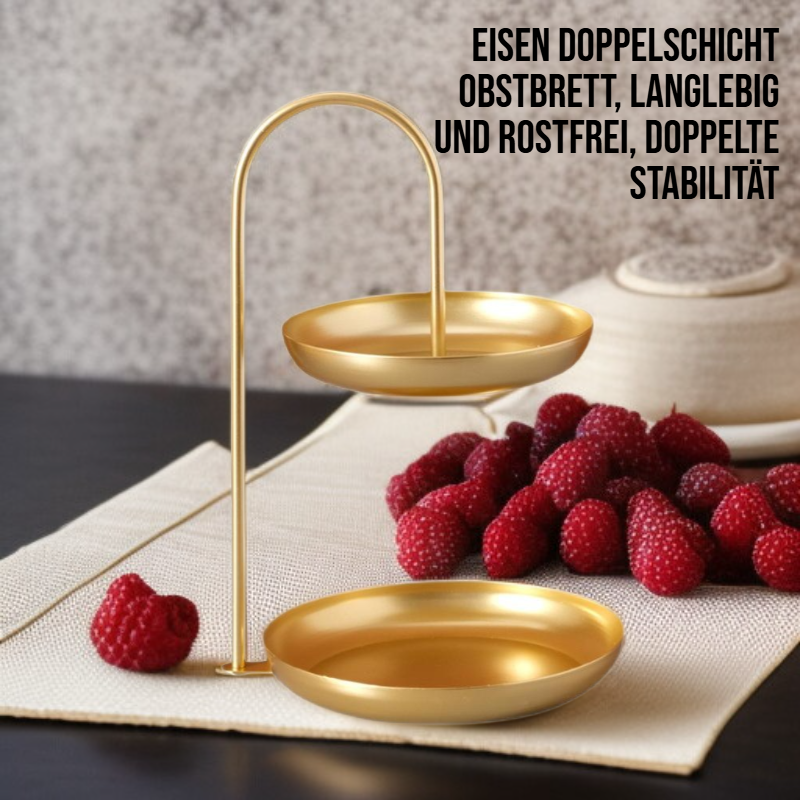 Eisen Doppelschicht Obstbrett