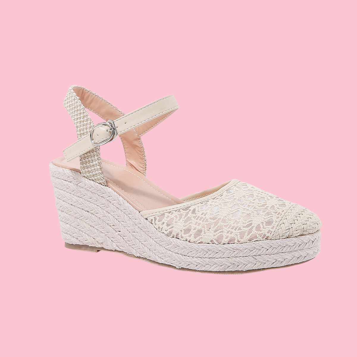 웨지 힐 두꺼운 밑창 샌들