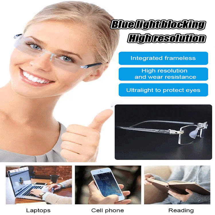 Intelligent zoom anti-blue light presbyopia glasses