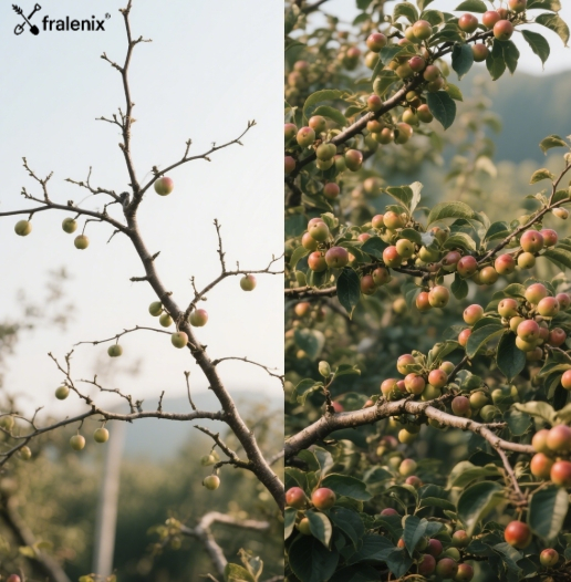 Speciální hnojivo pro zvětšení plodů ovocných stromů