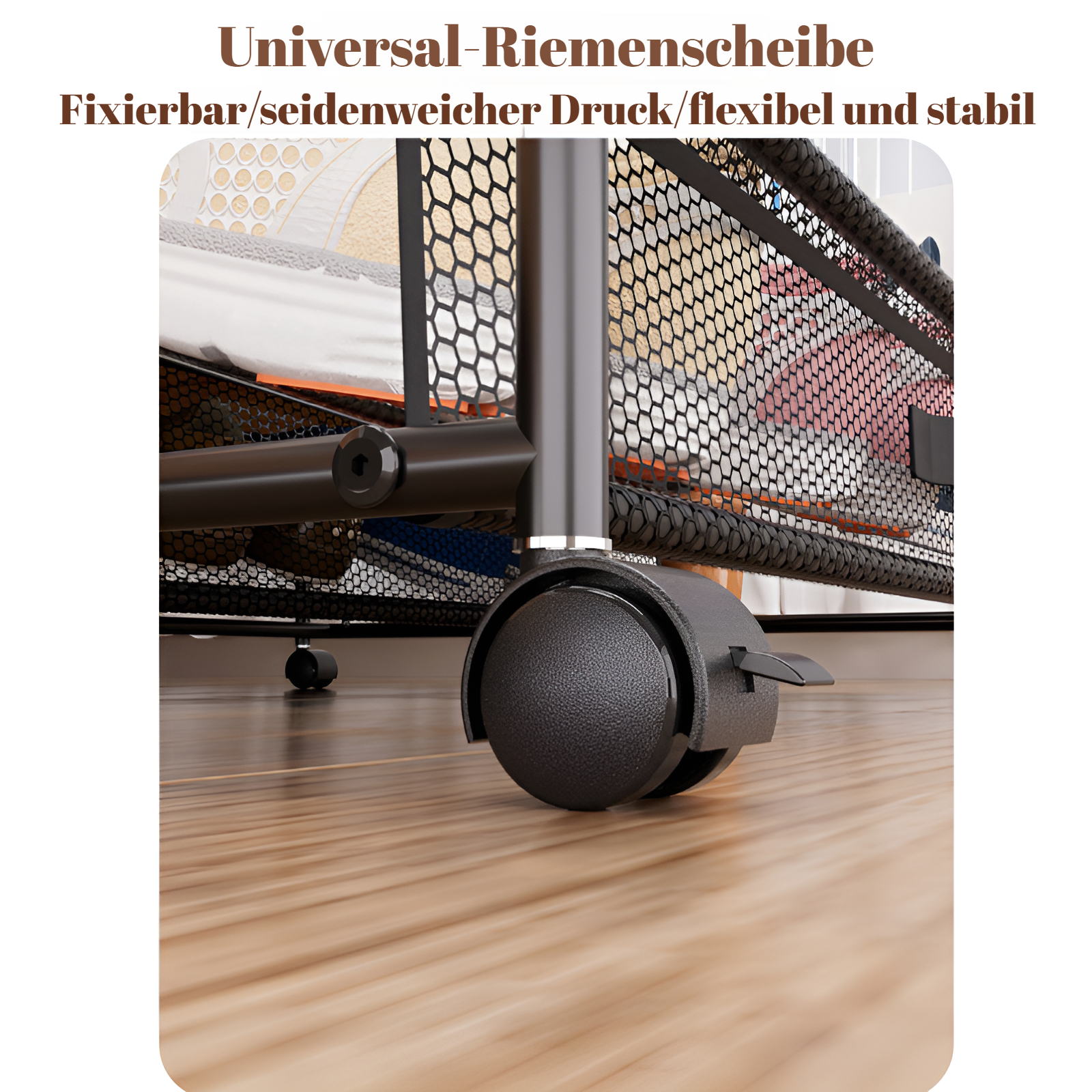 Schuhe ordentlich in einem Schuhregal unter dem Bett aufbewahren