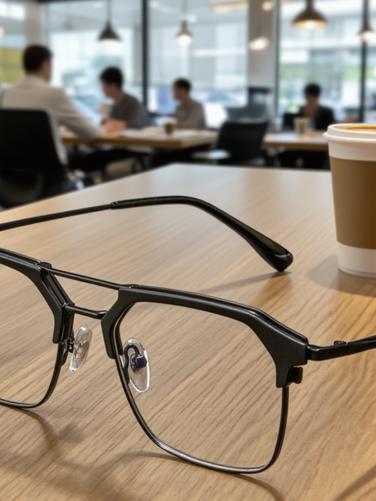  블루라이트 차단 초경량 근시 안경 스마트 줌