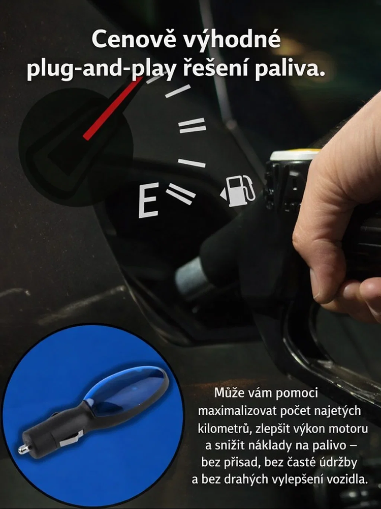 Revoluční šetřič paliva do zapalovače ✅ Úsporabenzínu o 50 % ⏰ 14denní záruka vrácení peněz