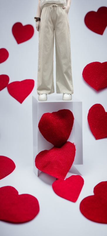 2025夏の新作コットンリネンストレートパンツ