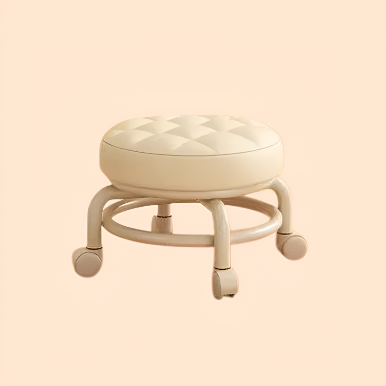 家庭用の低いスツール、キャスター付きの丸いスツール、歩行練習用スツール