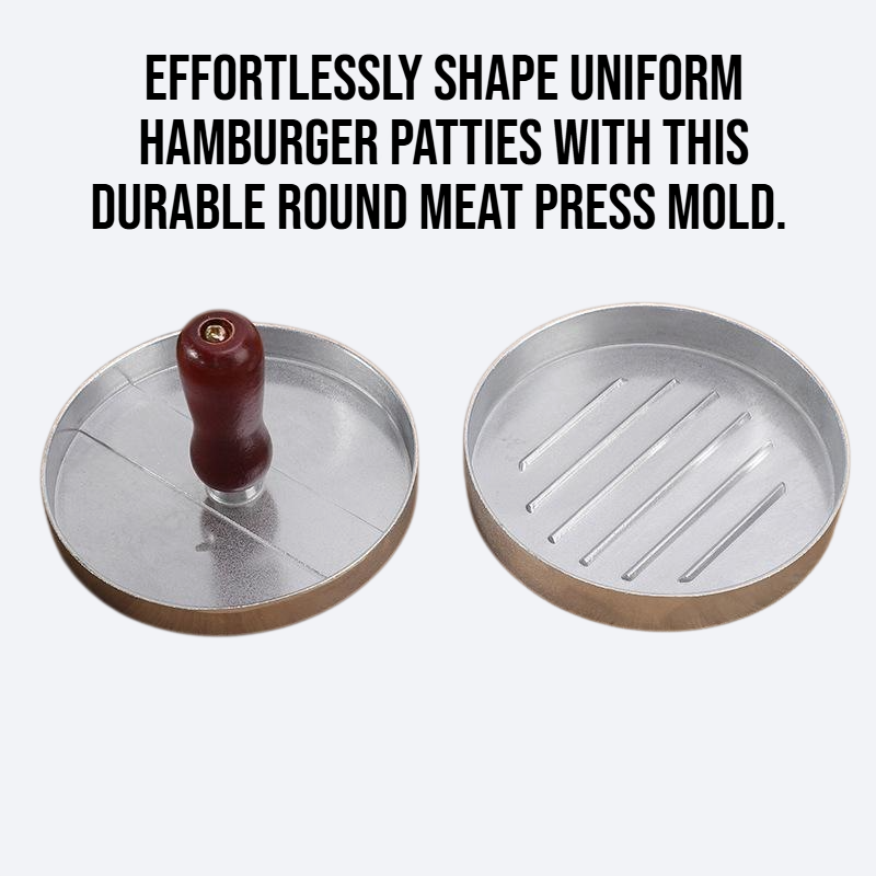 Household hamburger round meat patty press mold