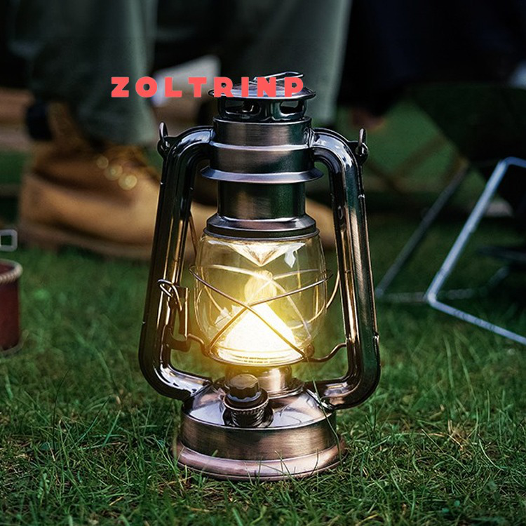 Altmodische tragbare Grubenlampe