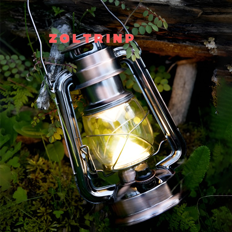 Altmodische tragbare Grubenlampe im Vintage-Stil