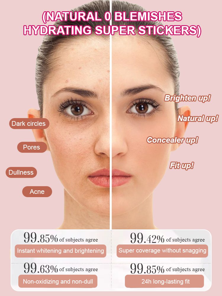 【Quick and smooth skin】Long-lasting concealer double-ended foundation stick