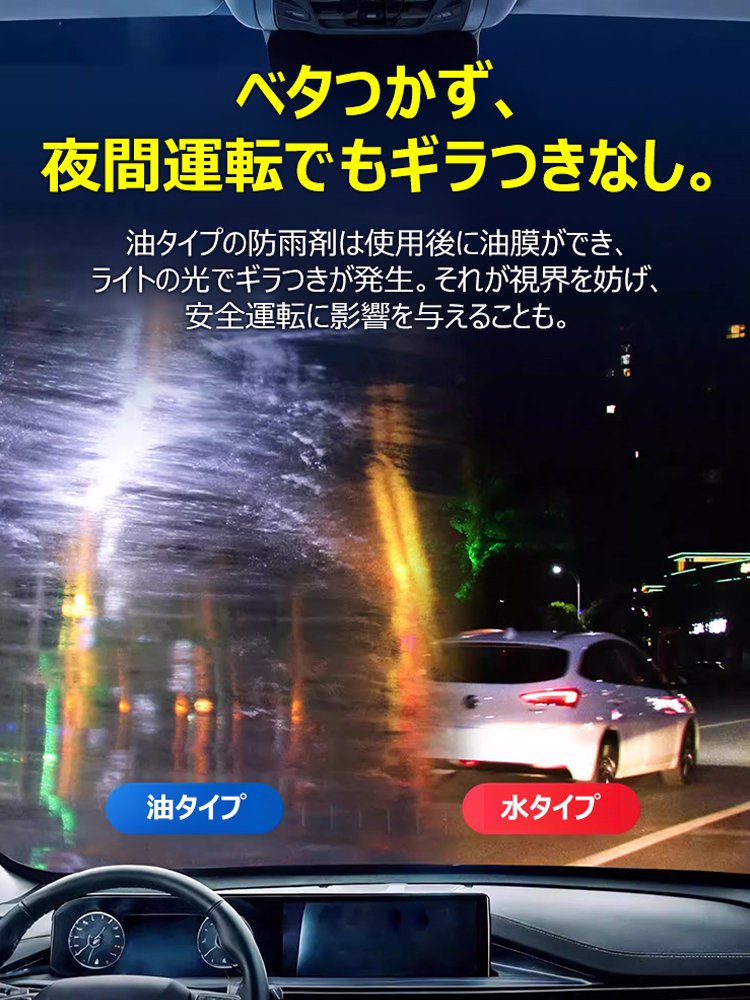【運転中の視界が2倍クリア】車用ガラス防雨・防曇スプレー