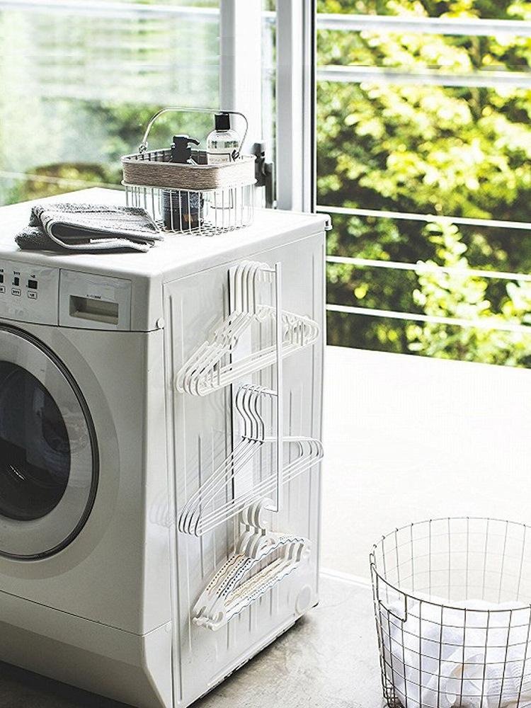 Hanger Storage Washing Machine Side Hanging Wall Rack Magnetic Bathroom Clothes Hanging Organizing S