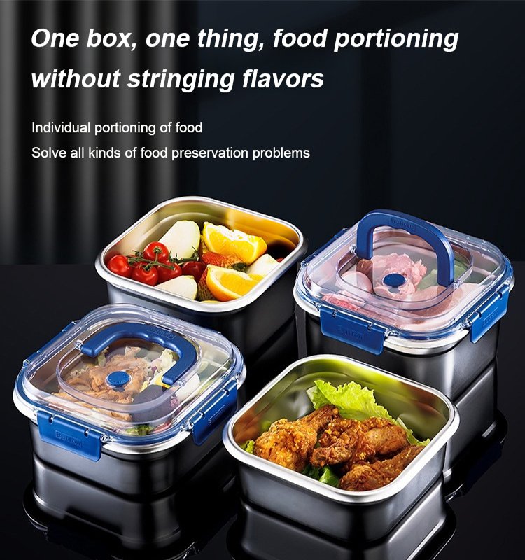 Thickened Stainless Steel Sealed Crisper Box