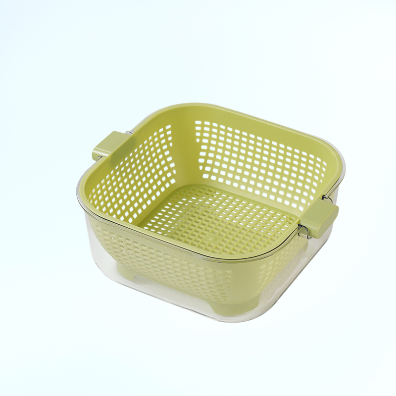 주방용 이중 배수 채반 세척 바구니