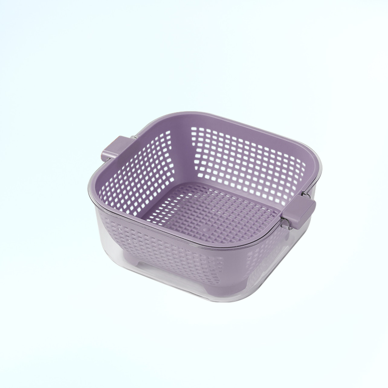 주방용 이중 배수 채반 세척 바구니