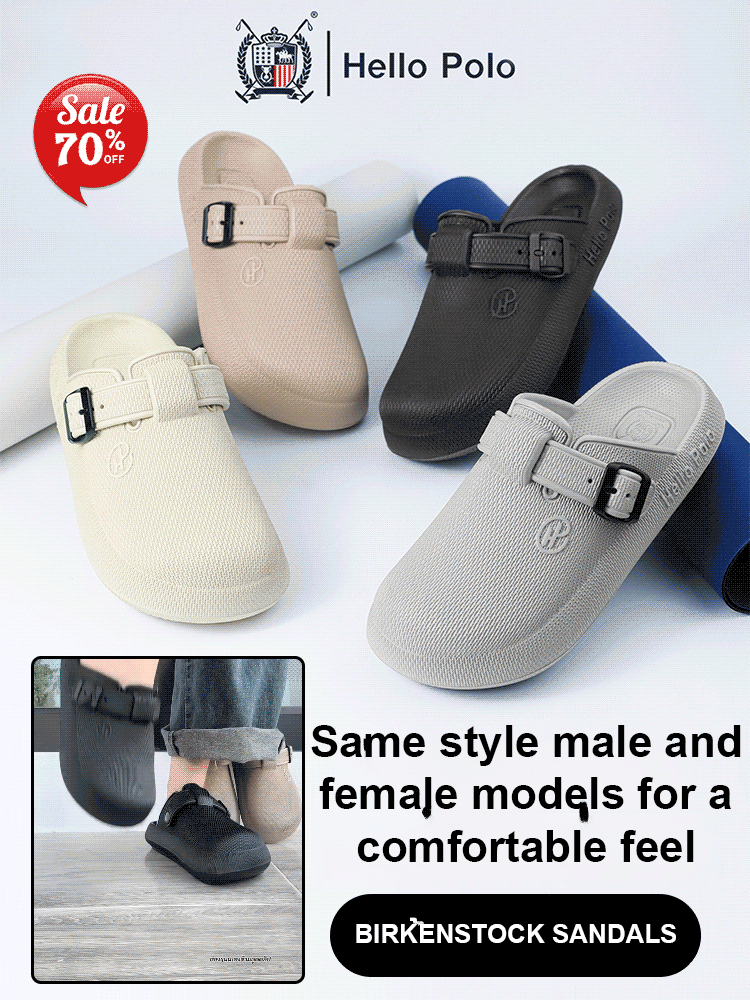 Birkenstock non-slip closed toe half-slip sandals