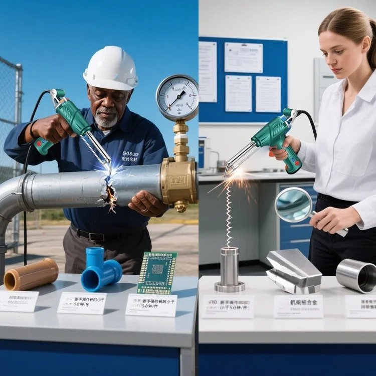 Pistola de soldar manual de calor externo para uso doméstico