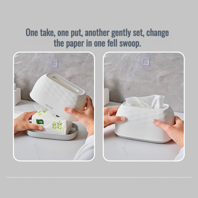 Lift the paper box Multifunctional water ripple desktop wallmounted tissue box Spring paper box