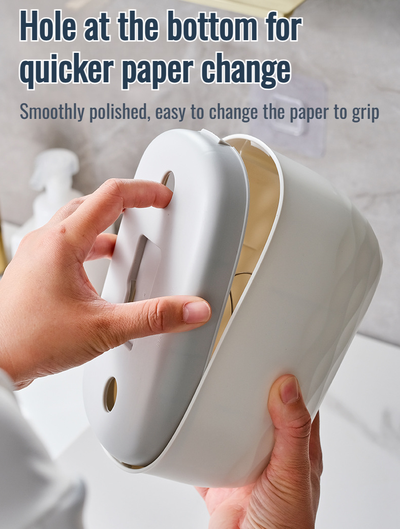 Lift the Paper Box showing spring-loaded paper feature