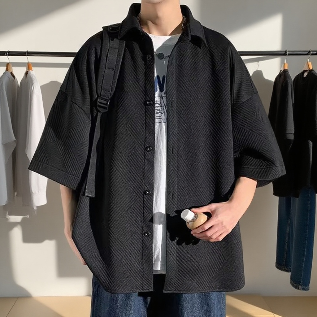 通気性抜群のワッフル生地Tシャツ