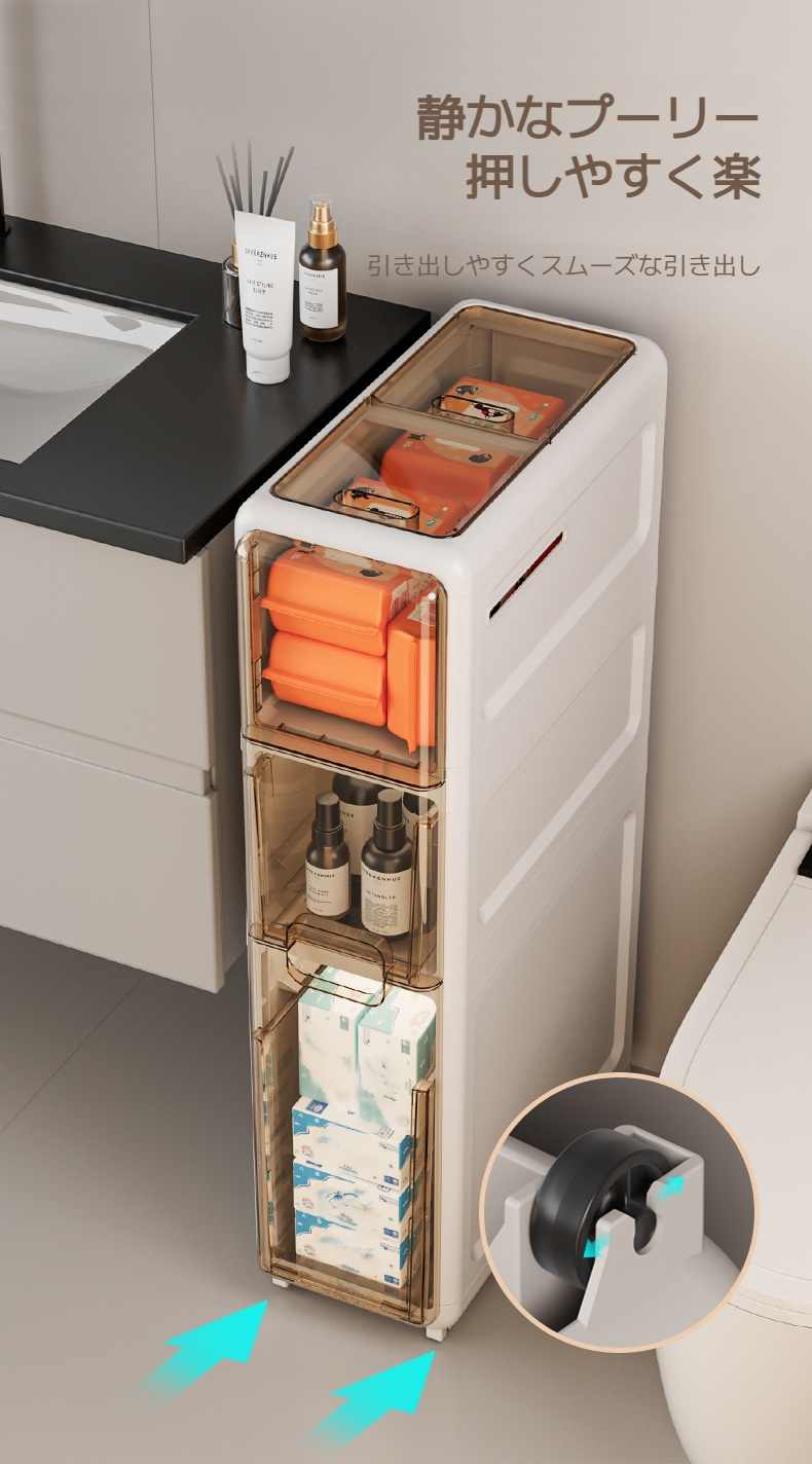 衣類や日用品を整理整頓できる収納庫活用例