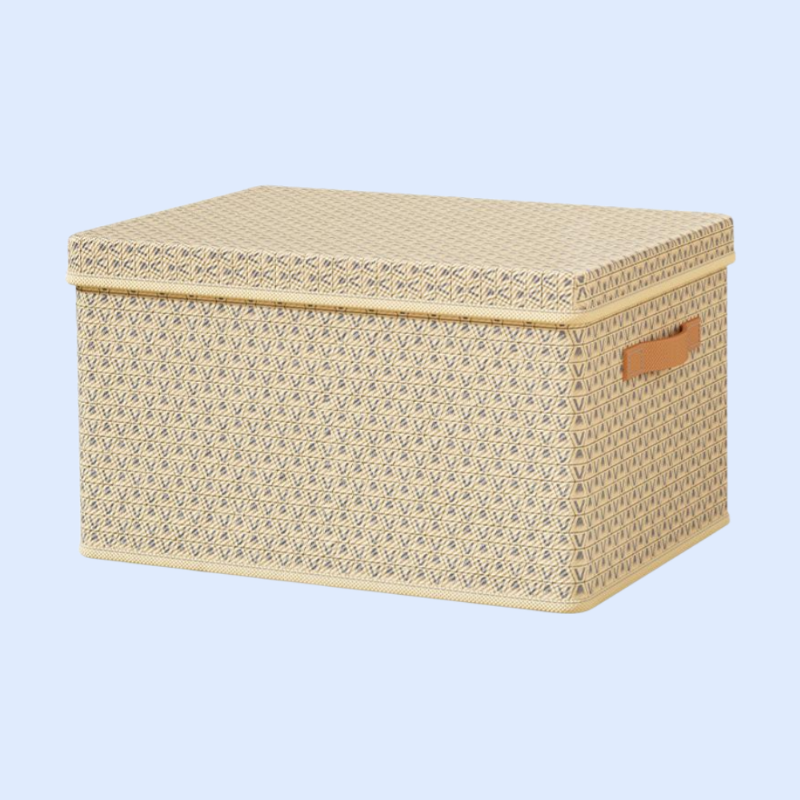 衣類・布団収納ボックス 厚手ハードボード 折りたたみ式 家庭用・寮用便利グッズ