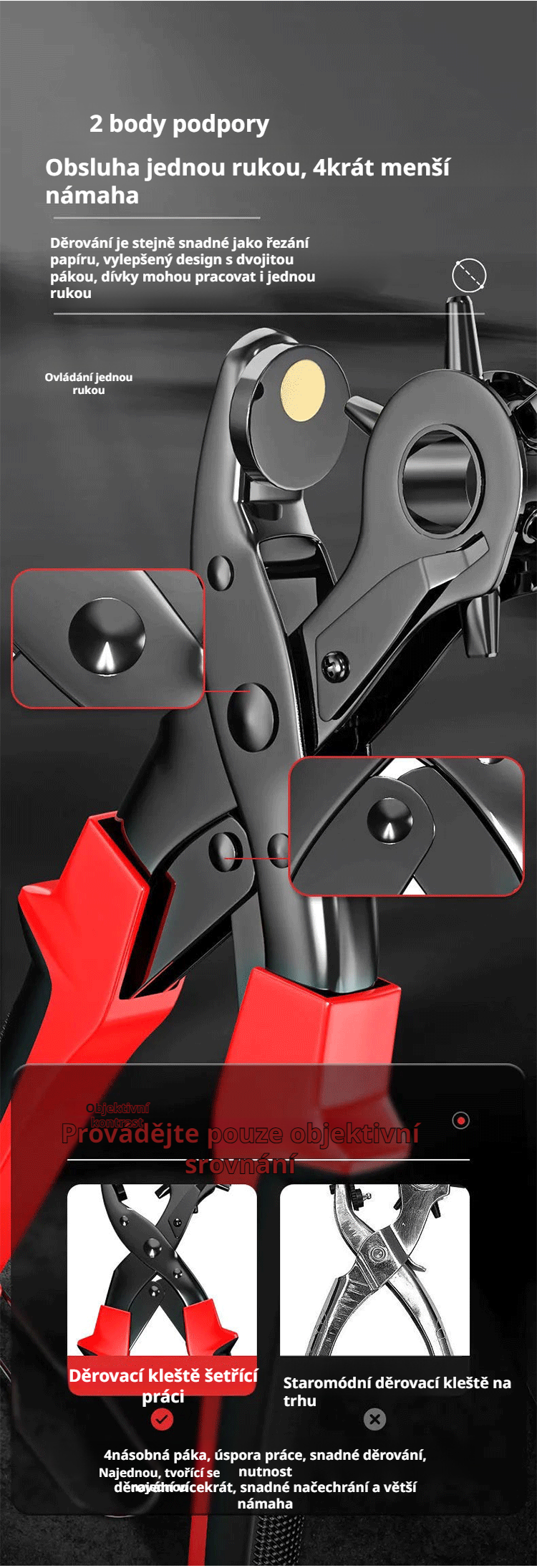 Děrovač do kůže používaný na opasek