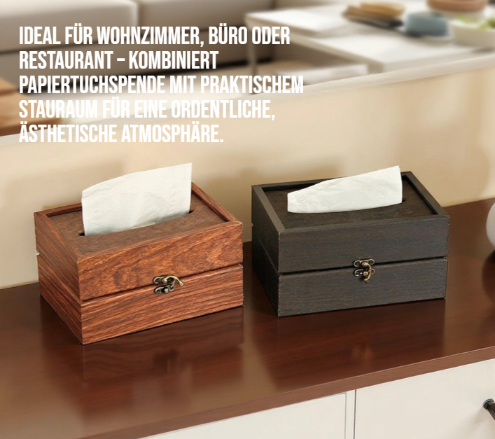 Holzpapierbox als stilvolle Wohnaccessoire