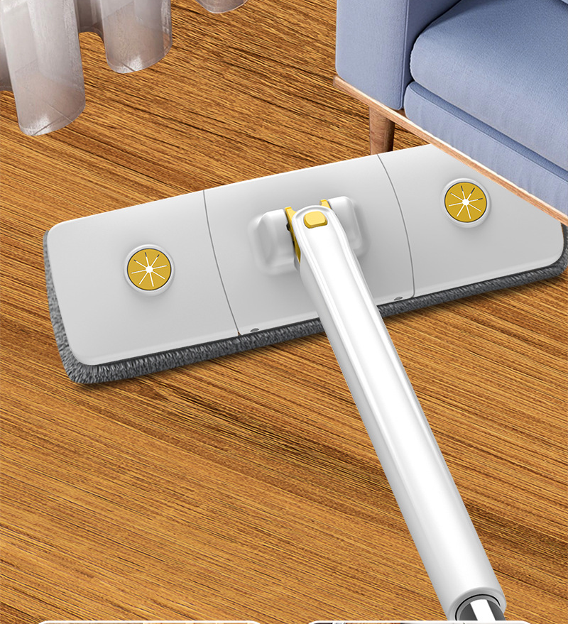 大型パネルで広範囲掃除ができるモップ