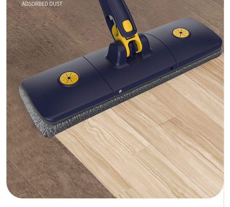 省力設計の自動ねじれモップの使い方