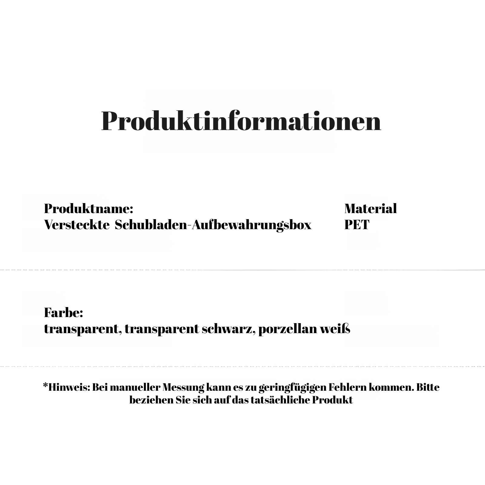 Die Schublade unter dem Tisch verfügt über einen Balken, der ohne Nägel oder Stanzen angehoben werde
