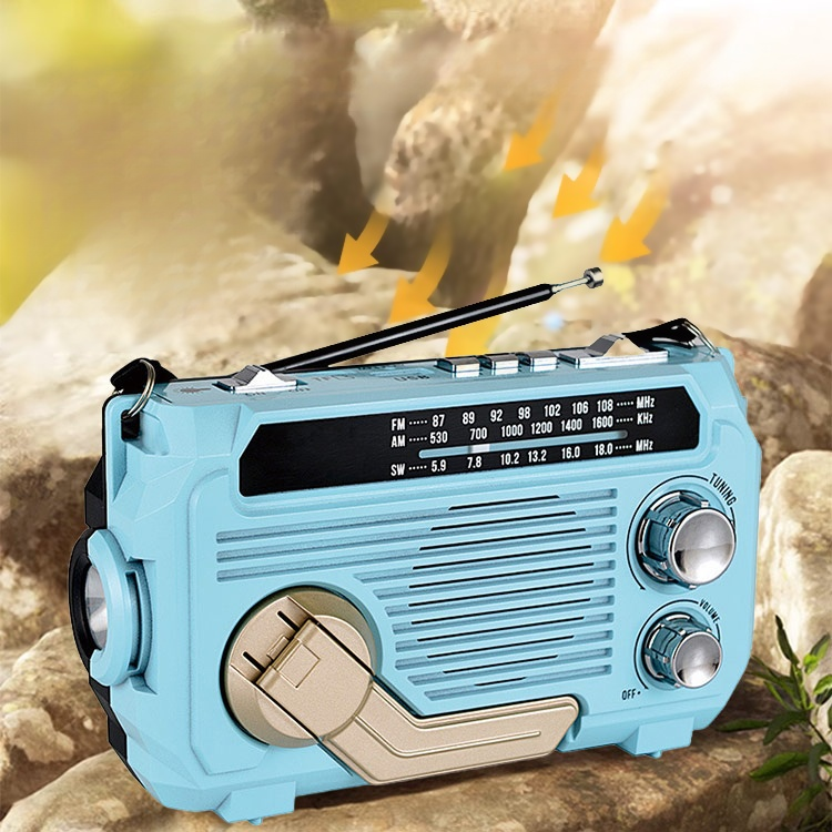 Nouzové ruční dynamo rádio