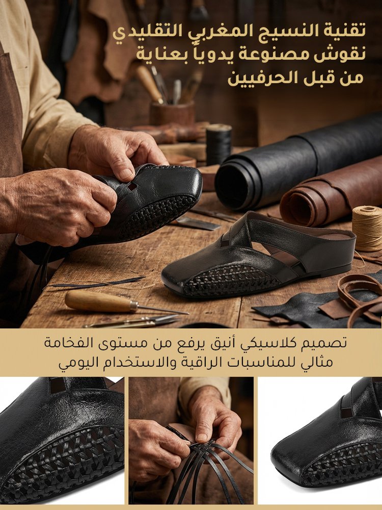 صندل حماية الأصابع بأسلوب فرنسي مع كعب منخفض