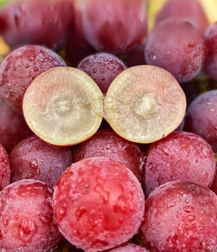 Queen Nina-Trauben mit natürlichem Weinaroma