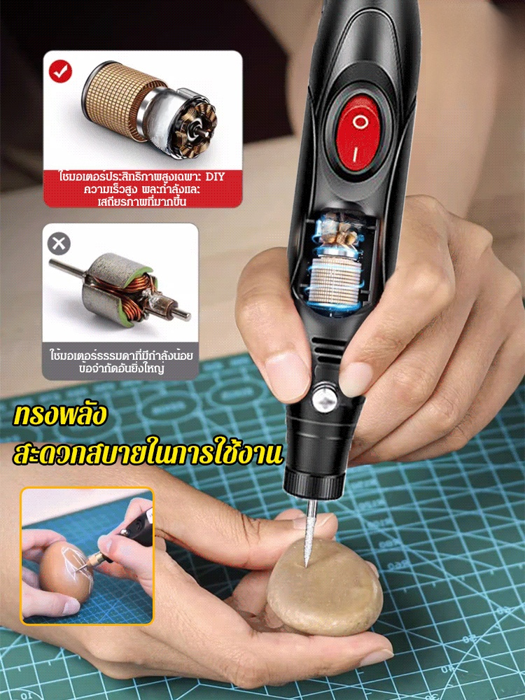 ชุดเครื่องเจียรขนาดเล็ก เจาะรูได้
