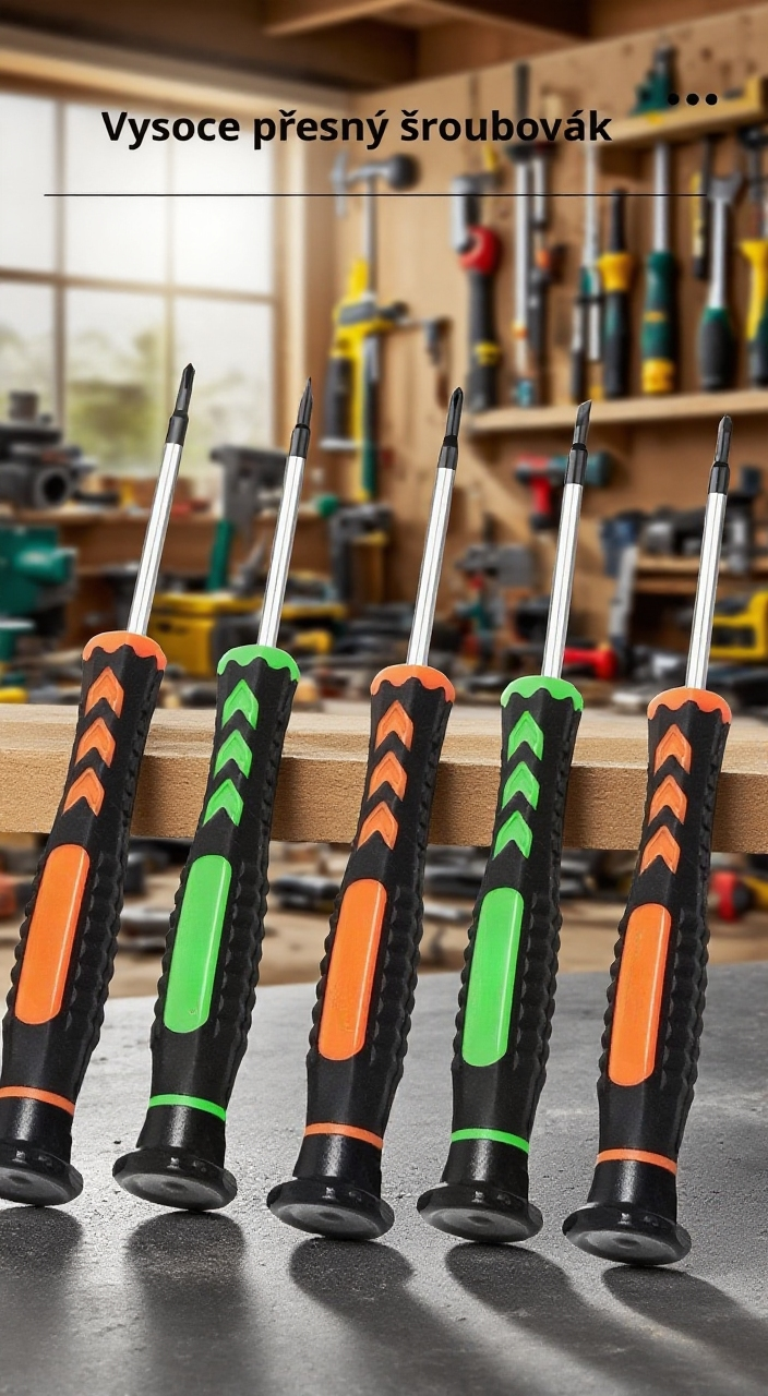 Hvězdicový šroubovák pro opravu počítačů – detail nástroje