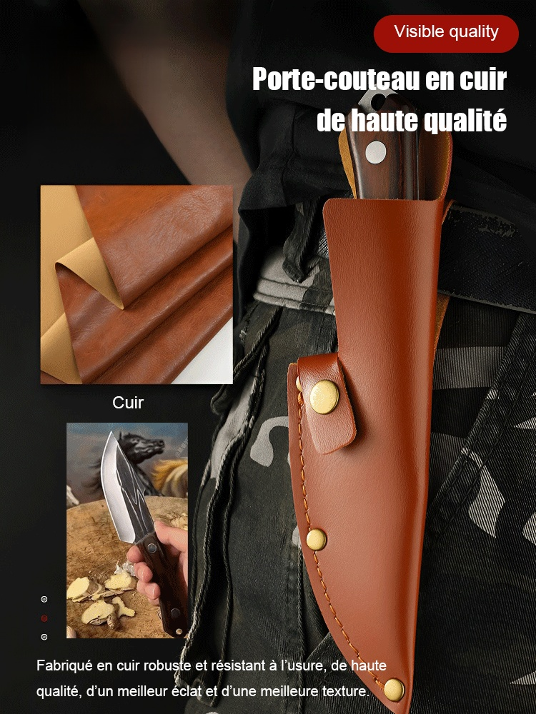 Coussin de camping professionnel en bois d'Edelstahl