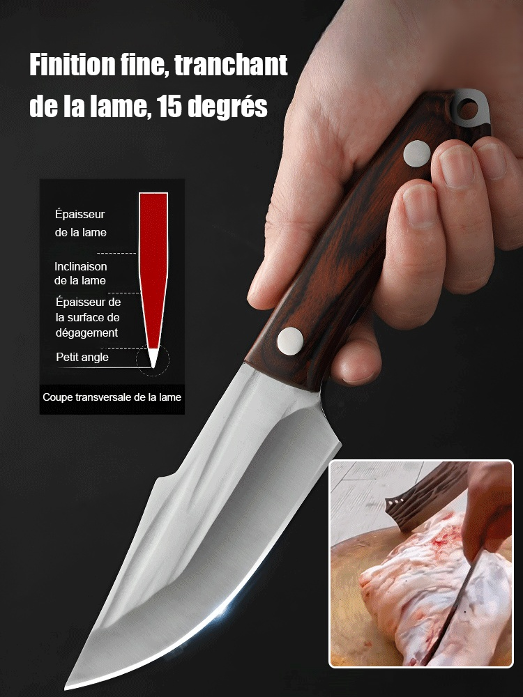 Coussin de camping professionnel en bois d'Edelstahl