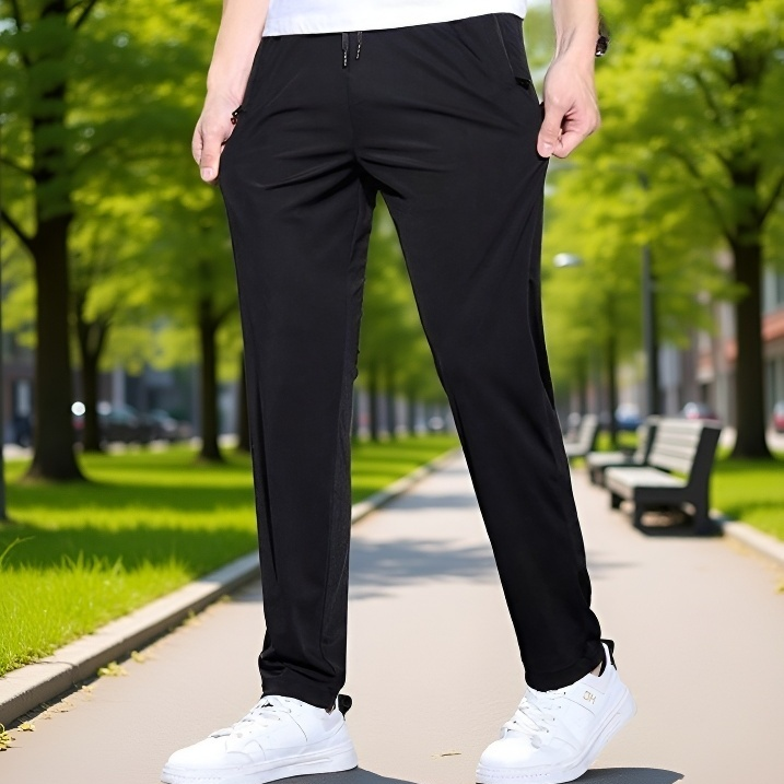 超薄通気性アイスシルクパンツ