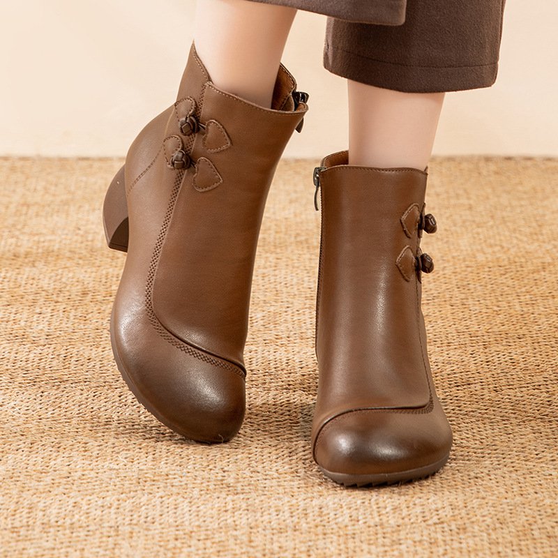 심플 가죽 부츠