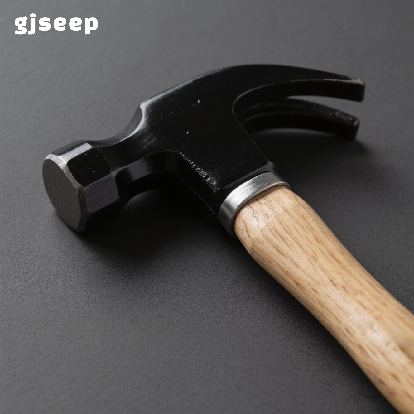 Claw hammer pulling out a nail from wood