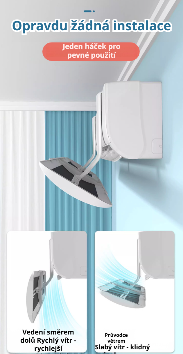 Ochrana před přímým prouděním vzduchu z klimatizace