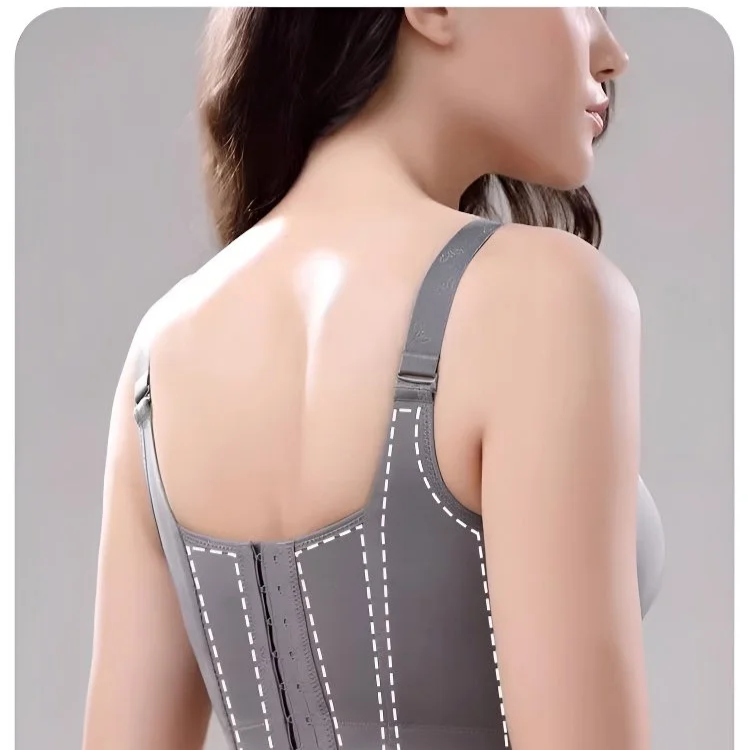 Sujetador de talla grande con siete filas de corchetes y anticaída